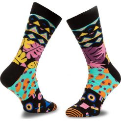 Skarpety Wysokie Unisex HAPPY SOCKS - MIM1001-9001 Kolorowy. Czarne skarpetki męskie marki Happy Socks, w kolorowe wzory, z bawełny. Za 34,90 zł.