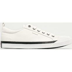 Big Star - Tenisówki. Białe trampki męskie BIG STAR, bez wzorów, ze skóry ekologicznej, retro, na sznurówki. Za 169,90 zł.