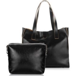 TOREBKA DAMSKA SKÓRA PAOLO PERUZZI 2W1 Z-101-PP. Czarne shopper bag damskie marki Pakamera. Za 319,00 zł.