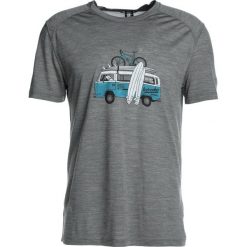 Koszulki polo: Icebreaker MENS SPHERE CREWE VAN SURF LIFE Tshirt z nadrukiem metal heather