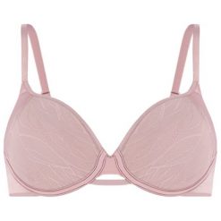 Biustonosz z fiszbiną Triumph Airy Sensation 10167696. Różowe biustonosze Triumph, bez wzorów, z elastanu. W wyprzedaży za 149,00 zł.