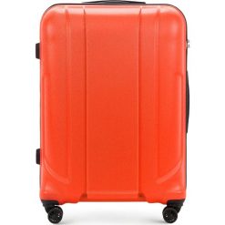 Walizka duża 56-3P-863-55. Pomarańczowe walizki Wittchen, bez wzorów, z gumy, eleganckie. Za 279,90 zł.