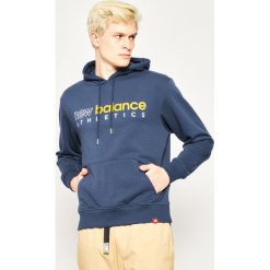 Bluza New Balance Essential Icon MT01524. Niebieskie bluzy męskie New Balance, xl, bez wzorów, z bawełny, bez kołnierzyka, bez rękawów, bez kaptura. W wyprzedaży za 209,00 zł.