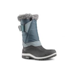 Śniegowce turystyczne SH500 X-WARM damskie. Szare śniegowce damskie QUECHUA, na zimę, z poliesteru, bez zapięcia. Za 149,99 zł.