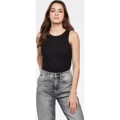 G-Star Raw - Top. Czarne bluzki damskie G-Star RAW, xs, bez wzorów, z bawełny, retro, z okrągłym kołnierzem, bez rękawów. Za 139,90 zł.