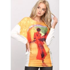 Biała Tunika All Pretend. Czarne tuniki damskie marki DOMYOS, z bawełny, street. Za 24,99 zł.