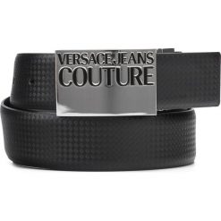 Versace Jeans Couture Pasek Czarny. Czarne paski męskie Versace Jeans Couture, w paski, z jeansu. Za 392,95 zł.