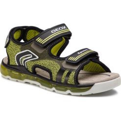 Sandały GEOX - J S.Android B.A J920QA 01454 C3707 DD Lime/Black. Żółte sandały chłopięce Geox, z materiału. W wyprzedaży za 229,00 zł.