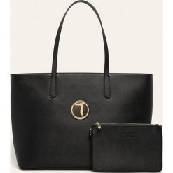 Trussardi Jeans - Torebka. Szare torby damskie na zakupy Trussardi Jeans, w paski, z jeansu, duże, bez dodatków. Za 599,90 zł.