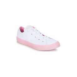 Buty Dziecko Converse Chuck Taylor All Star-Ox. Białe trampki dziewczęce Converse, bez wzorów, bez zapięcia. Za 139,30 zł.