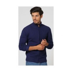 William de Faye męski sweter WFM13 M ciemnoniebieski. Niebieskie swetry męskie William de Faye, m, bez wzorów, z kaszmiru, bez kołnierzyka, bez kaptura. Za 249,00 zł.