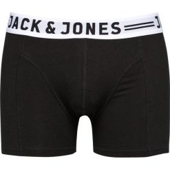 Jack & Jones - Bokserki Sense Trunks Noos. Czarne bokserki męskie Jack & Jones, z bawełny. Za 59,90 zł.