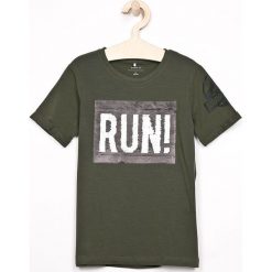 Name it - T-shirt dziecięcy 116-152 cm. Niebieskie t-shirty chłopięce Name it, z nadrukiem, z elastanu, bez rękawów. W wyprzedaży za 59,90 zł.