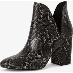 Steve Madden - Botki damskie – Rookie, szary. Szare botki damskie Steve Madden, ze skóry, bez obcasa, bez zapięcia. Za 449,95 zł.