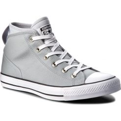 Trampki CONVERSE - Ctas Syde Street Mid 157538C Wolf Grey/Wolf Grey/White. Szare trampki męskie Converse, bez wzorów, ze skóry, klasyczne, bez zapięcia. W wyprzedaży za 269,00 zł.