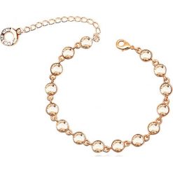 Bransoletki damskie: Pozłacana bransoletka z kryształkami Swarovski