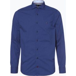 Tommy Hilfiger - Koszula męska, niebieski. Niebieskie koszule męskie TOMMY HILFIGER, s, bez wzorów, z bawełny, bez kołnierzyka, bez rękawów. Za 299,95 zł.