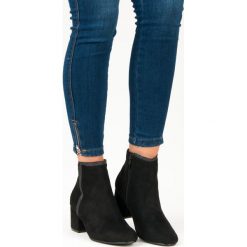Czarne botki na obcasie MELISSA. Czarne botki damskie na obcasie comer. Za 129,90 zł.