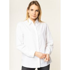 Koszula Calvin Klein Jeans J20J212888. Białe bluzki damskie Calvin Klein Jeans, m, bez wzorów, z bawełny, bez kołnierzyka, bez rękawów. W wyprzedaży za 289,00 zł.