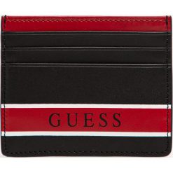 Guess Jeans - Portfel. Czarne portfele męskie Guess Jeans, z aplikacjami, z jeansu. W wyprzedaży za 259,90 zł.