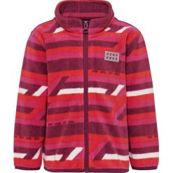 Kurtka polarowa "Sirius 702" w kolorze różowo-fioletowym. Różowe bluzy niemowlęce Legowear, w paski, z materiału, bez kaptura. W wyprzedaży za 79,95 zł.