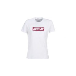 T-shirty z krótkim rękawem Replay W3940U-000-22658-100. Białe t-shirty damskie Replay, s, bez wzorów, bez kołnierzyka. Za 179,00 zł.