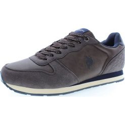 Skórzane sneakersy "Soren" w kolorze szarym. Szare sneakersy męskie U.S. POLO ASSN Shoes, na sznurówki. W wyprzedaży za 214,95 zł.