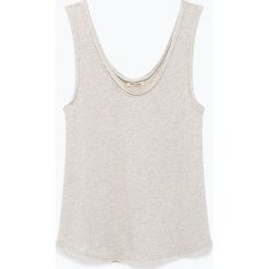 Top "Sonoma" w kolorze jasnoszarym. Szare bluzki damskie American Vintage, m, bez wzorów, z bawełny, z okrągłym kołnierzem. W wyprzedaży za 77,95 zł.