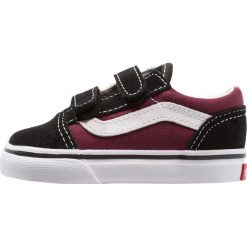 Vans OLD SKOOL Tenisówki i Trampki pop black/burgundy. Czarne trampki dziewczęce Vans, ze skóry ekologicznej. Za 159,00 zł.