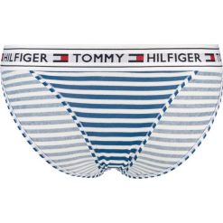 Tommy Hilfiger Spodenki Niebieski Biały. Niebieskie figi damskie TOMMY HILFIGER, s, w paski, z elastanu. Za 95,95 zł.