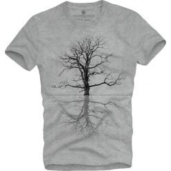 T-shirt męski UNDERWORLD Tree. Szare t-shirty męskie Underworld, xxl, bez wzorów, z bawełny, bez kołnierzyka. Za 69,99 zł.