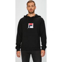 Fila - Bluza. Czarne bluzy męskie Fila, xs, z nadrukiem, z bawełny, z kapturem, bez rękawów, z kapturem. W wyprzedaży za 219,90 zł.