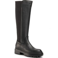Kozaki POLLINI - SA26104G08 Nero. Czarne kozaki damskie Pollini, ze skóry. W wyprzedaży za 979,00 zł.