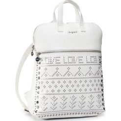 Plecak DESIGUAL - 20SAKP19 1000. Białe plecaki damskie Desigual, bez wzorów, ze skóry ekologicznej, klasyczne. W wyprzedaży za 319,00 zł.