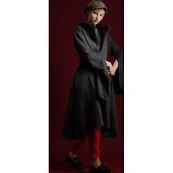 Płaszcz damski Wichrun grafit. Szare kurtki dziewczęce Hultaj Polski, na lato, bez wzorów, z elastanu, eleganckie, długie. Za 449,00 zł.