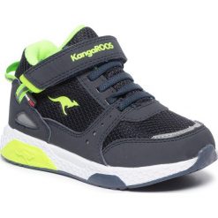 Sneakersy KANGAROOS - Kadee Taro Rtx 18391 000 4054 Dk Navy/Lime. Niebieskie trampki chłopięce KangaROOS, bez wzorów, ze skóry ekologicznej, bez zapięcia. Za 209,00 zł.