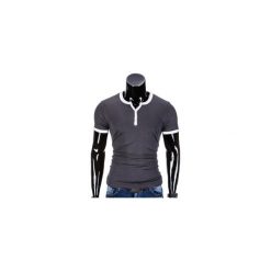 T-SHIRT MĘSKI BEZ NADRUKU S651 - GRAFITOWY. Szare t-shirty męskie z nadrukiem Ombre Clothing, m. Za 29,00 zł.