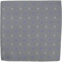 Elegancka Poszetka Męska z Drobnym Wzorem, Alties, Szara POSZALTS0101. Szare poszetki męskie Alties, z materiału, eleganckie. Za 16,90 zł.