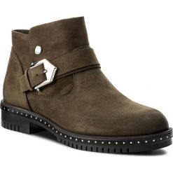 Botki CARINII - B4201 I43-000-PSK-C50. Zielone botki damskie skórzane marki Carinii. W wyprzedaży za 229,00 zł.