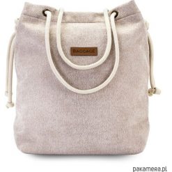 Torebka worek BAGGAGE beżowa shopper torba. Brązowe torebki worki Pakamera. Za 100,00 zł.