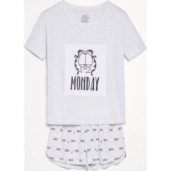 Piżama Garfield - Jasny szar. Szare piżamy damskie marki Reserved, l. Za 59,99 zł.