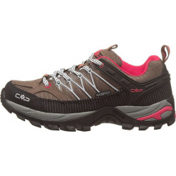Skórzane buty turystyczne "Rigel" w kolorze czarno-jasnobrązowym. Brązowe buty trekkingowe damskie marki CMP Women. W wyprzedaży za 218,95 zł.