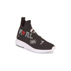 Buty Karl Lagerfeld VITESSE JEWEL BADGE MID. Czarne trampki i tenisówki damskie KARL LAGERFELD, bez wzorów, bez zapięcia. Za 879,00 zł.