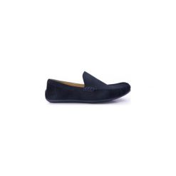 Granatowe nubukowe mokasyny męskie T89. Buty wizytowe męskie Faber - Obuwie męskie, ze skóry, klasyczne. Za 225,00 zł.