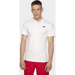 Koszulka polo męska TSM307 - biały. Białe koszulki męskie m, z bawełny. Za 69,99 zł.