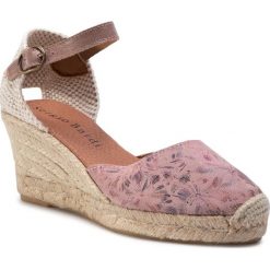 Espadryle SERGIO BARDI - SB-01-09-000613 621. Różowe espadryle damskie Sergio Bardi, bez wzorów, ze skóry, bez obcasa, na obcasie. W wyprzedaży za 149,00 zł.