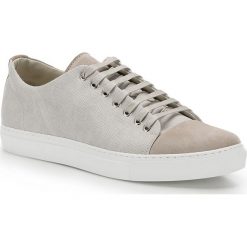 Buty męskie 86-M-050-9. Białe buty sportowe męskie Wittchen, z materiału, na sznurówki, tenisowe. Za 299,00 zł.