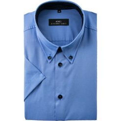Koszula SERGIO slim 15-01-08. Niebieskie koszule męskie Giacomo Conti, m, bez wzorów, button down, z krótkim rękawem. Za 149,00 zł.