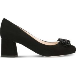 Czółenka ERI. Czarne buty ślubne damskie marki Gino Rossi, ze skóry, na słupku. Za 249,90 zł.