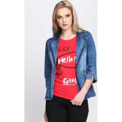 Niebieska Marynarka Happy Home. Niebieskie marynarki i żakiety damskie marki Born2be. Za 39,99 zł.